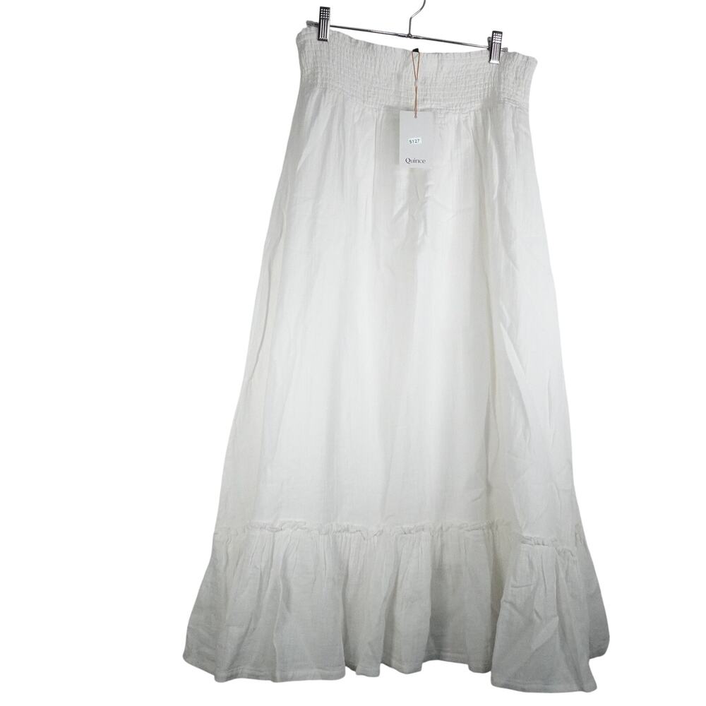 Quince White A-Line Maxi Skirt - Picture 4 of 10